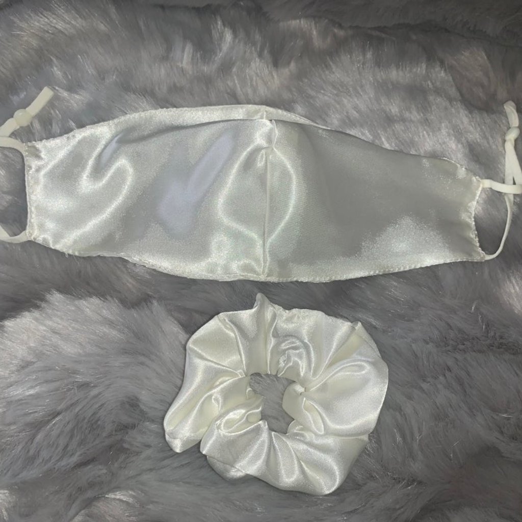 New Satin Face Mask  Scrunchie